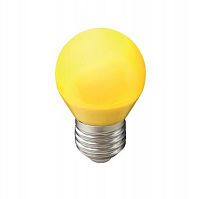 Лампа светодиодная Ecola Color G45 Шар Е27 220В 5Вт Желтая 45х77мм картинка 